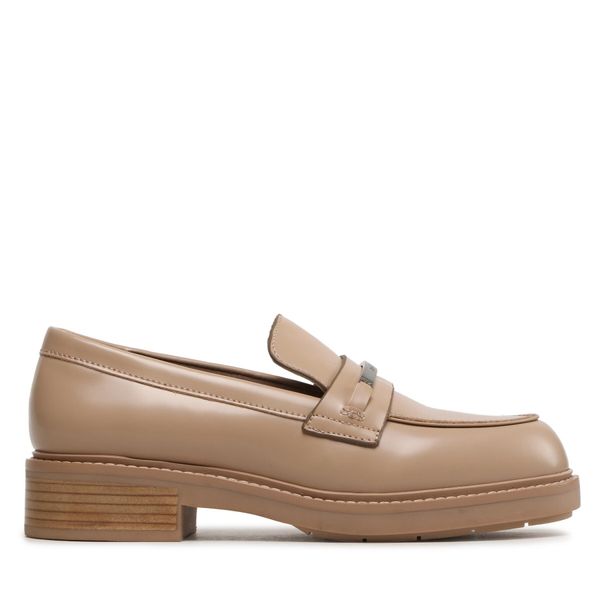 Calvin Klein лоуфъри с дебела подметка Calvin Klein Rubber Sole Loafer W/Hw HW0HW01791 Бежов