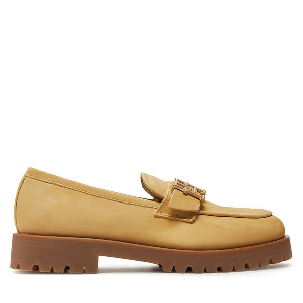 Tommy Hilfiger лоуфъри с дебела подметка Tommy Hilfiger Cleated Nubuck Boat Shoe FW0FW08062 Бежов