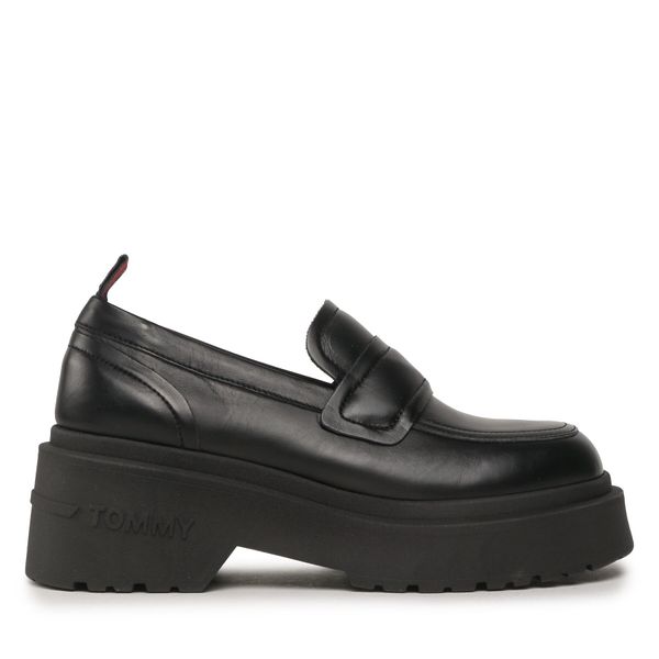 Tommy Jeans лоуфъри с дебела подметка Tommy Jeans Tjw Ava Loafer EN0EN02218 Черен