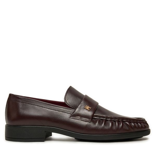 Tommy Hilfiger Лоуфъри Tommy Hilfiger Loafer Soft Nappa Pleated Toe FW0FW08362 Бордо