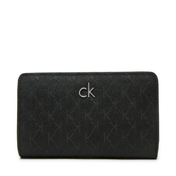 Calvin Klein Малък дамски портфейл Calvin Klein Ck Daily Medium Bifold_Mono K60K612824 Черен