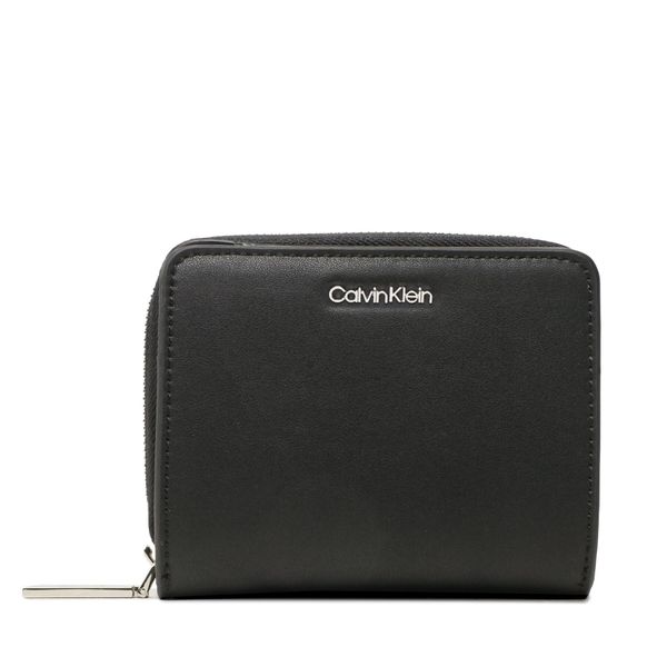 Calvin Klein Малък дамски портфейл Calvin Klein Ck Must Z/A Walle W/Flap Md K60K610300 Черен