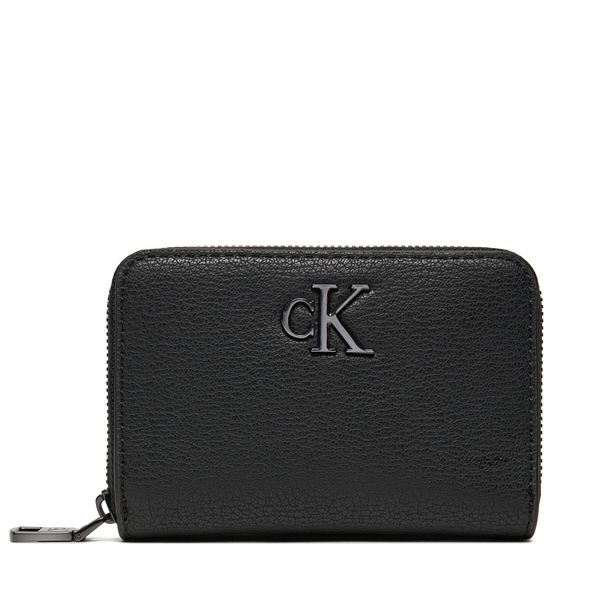 Calvin Klein Jeans Малък дамски портфейл Calvin Klein Jeans Minimal Monogram Med K60K612262 Черен
