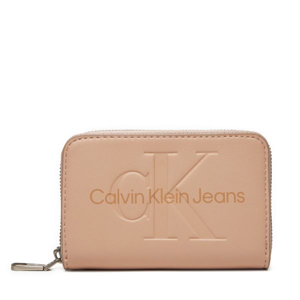 Calvin Klein Jeans Малък дамски портфейл Calvin Klein Jeans Zip Around Mono K60K612255 Цветен
