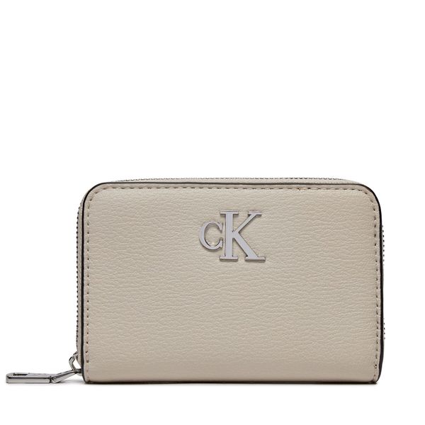 Calvin Klein Малък дамски портфейл Calvin Klein Minimal Monogram Med Za K60K611500 Stone CI2