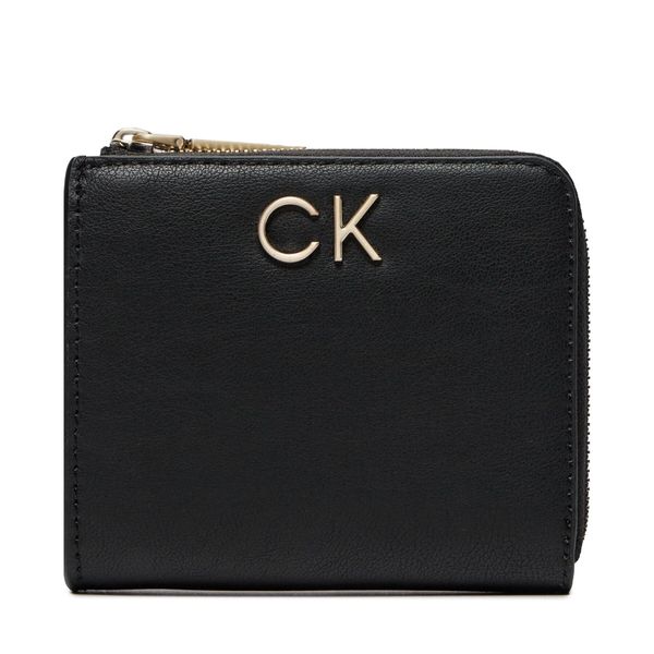 Calvin Klein Малък дамски портфейл Calvin Klein Re-Lock Za Wallet Sm K60K610781 Ck Black BEH