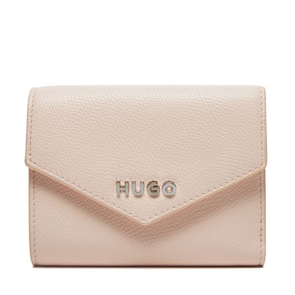 HUGO Малък дамски портфейл HUGO Chris 50516933 Розов