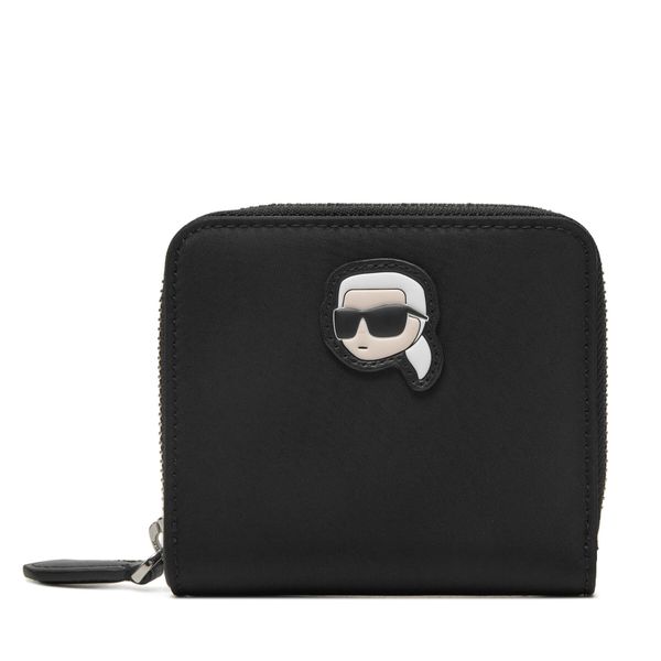 KARL LAGERFELD Малък дамски портфейл KARL LAGERFELD A1W32078 Черен
