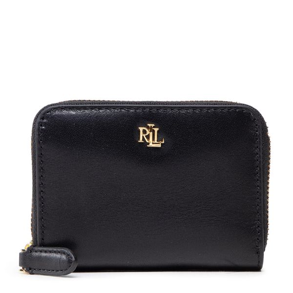 Lauren Ralph Lauren Малък дамски портфейл Lauren Ralph Lauren Sm Zip Wallet 432876729003 Black