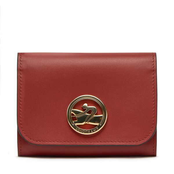 Longchamp Малък дамски портфейл Longchamp 30021HAU Кафяв