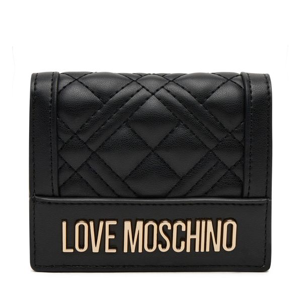 LOVE MOSCHINO Малък дамски портфейл LOVE MOSCHINO JC5601PP1MLA0000 Черен