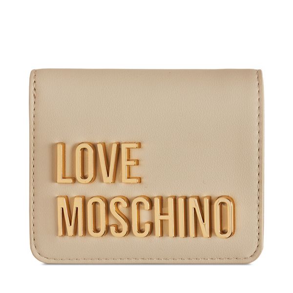 LOVE MOSCHINO Малък дамски портфейл LOVE MOSCHINO JC5612PP1LKD0110 Екрю