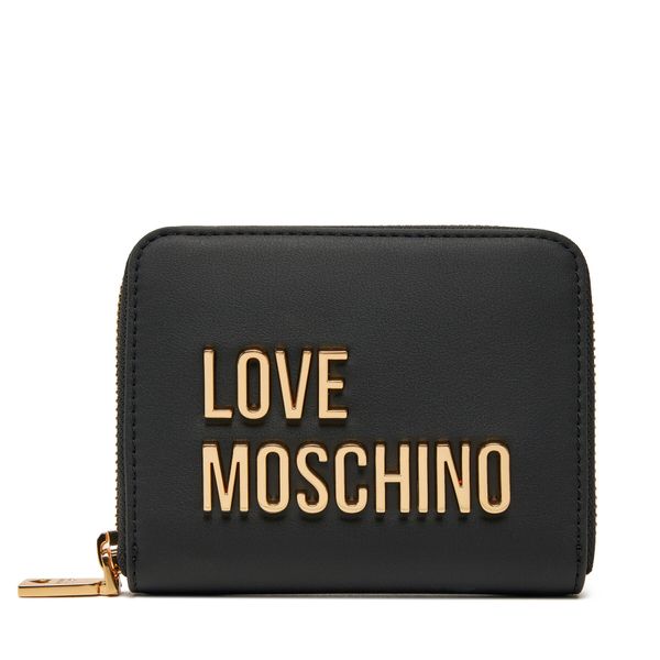 LOVE MOSCHINO Малък дамски портфейл LOVE MOSCHINO JC5613PP1MKD0000 Черен