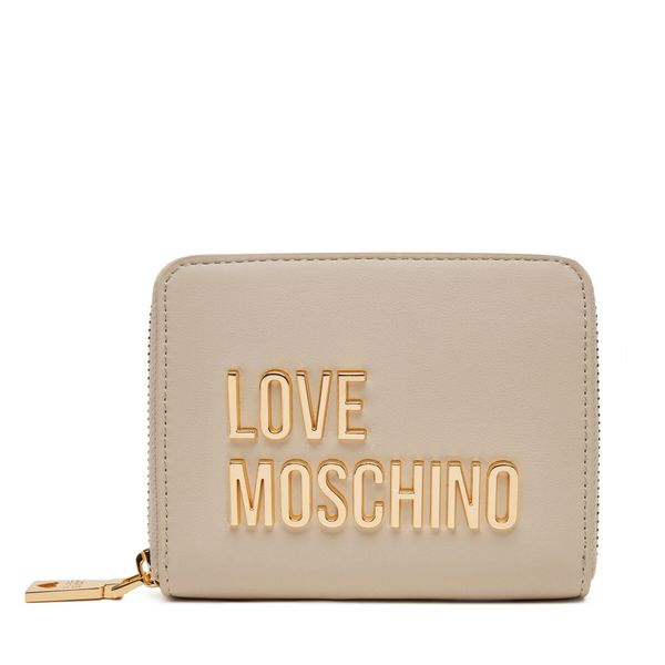 LOVE MOSCHINO Малък дамски портфейл LOVE MOSCHINO JC5613PP1MKD0110 Бежов