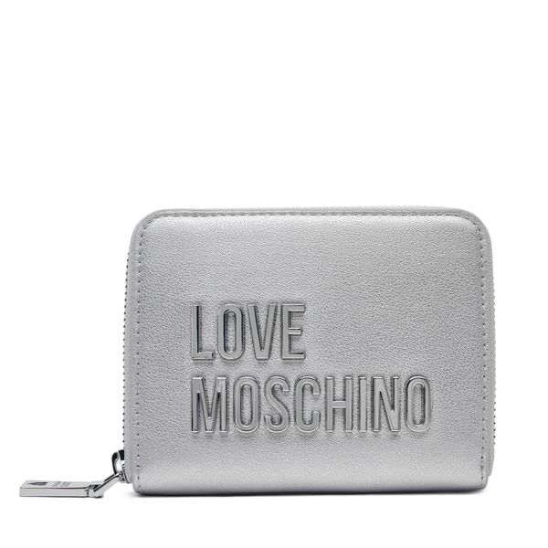 LOVE MOSCHINO Малък дамски портфейл LOVE MOSCHINO JC5613PP1MKD196B Сребрист