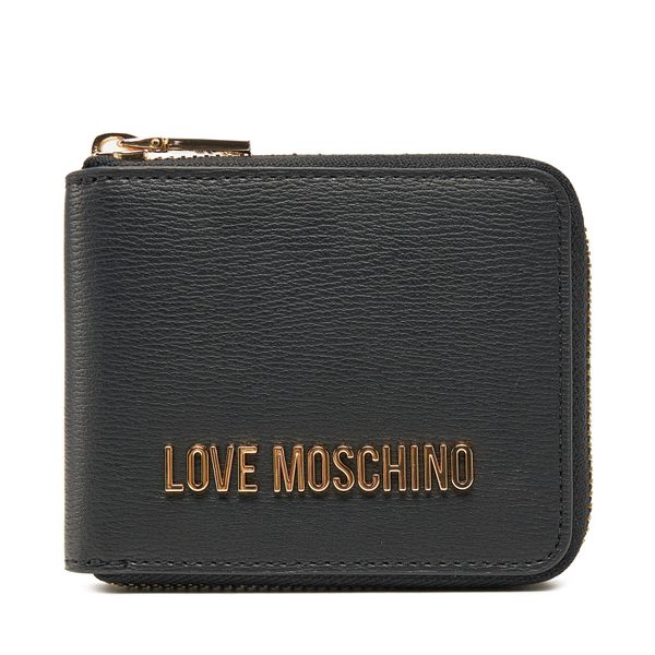 LOVE MOSCHINO Малък дамски портфейл LOVE MOSCHINO JC5639PP1MLD0000 Черен
