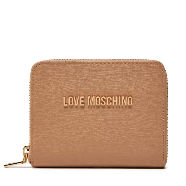LOVE MOSCHINO Малък дамски портфейл LOVE MOSCHINO JC5702PP1MLD0105 Бежов
