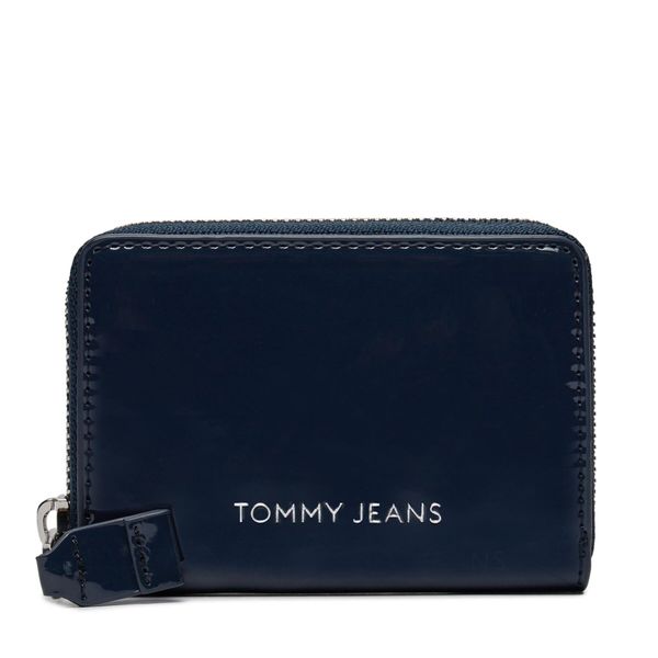 Tommy Jeans Малък дамски портфейл Tommy Jeans Tjw Ess Must Small Za Patent AW0AW16142 Dark Night Navy C1G