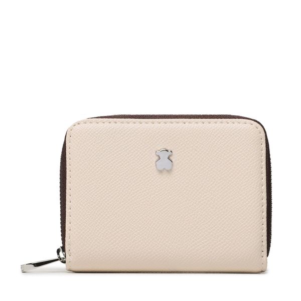 TOUS Малък дамски портфейл TOUS Monedero M. New Dubai 2001690001 Бежов