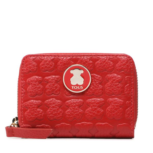 TOUS Малък дамски портфейл TOUS Monedero M. Sherton 2001145117 Червен
