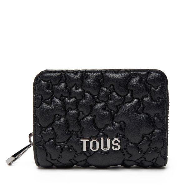 TOUS Малък дамски портфейл TOUS Puffy Bear 2002186451 Черен