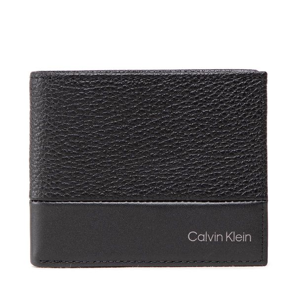 Calvin Klein Малък мъжки портфейл Calvin Klein Subtle Mix Bifold 6Cc W/Bill K50K509182 Ck Black BAX