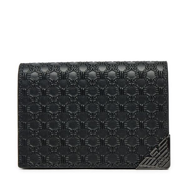 Emporio Armani Малък мъжки портфейл Emporio Armani Y4R576 YQ82X 80001 Черен