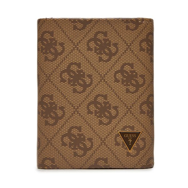 Guess Малък мъжки портфейл Guess SMMTLL LEA65 Бежов