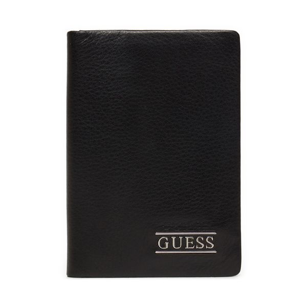 Guess Малък мъжки портфейл Guess SMNBSE LEA56 Черен