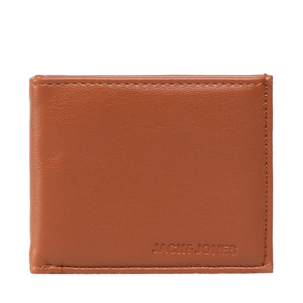 Jack&Jones Малък мъжки портфейл Jack&Jones Jaczack Wallet 12213118 Cognac
