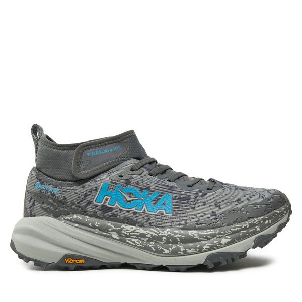 Hoka Маратонки за бягане Hoka Speedgoat 6 Mid GTX GORE-TEX 1155152 Сив