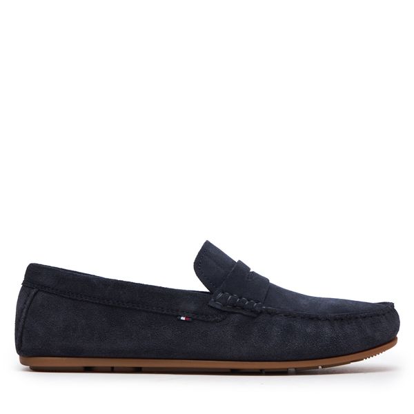 Tommy Hilfiger Мокасини Tommy Hilfiger Casual Hilfiger Suede Driver FM0FM04998 Тъмносин