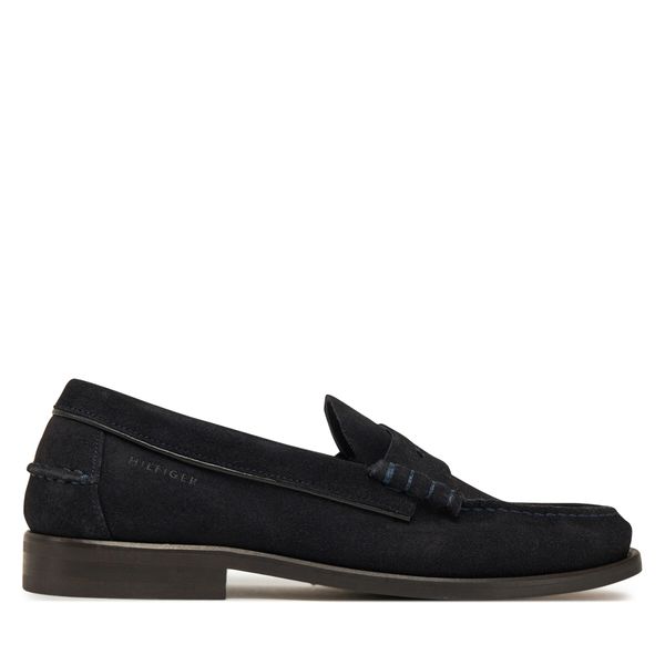 Tommy Hilfiger Мокасини Tommy Hilfiger Classic Hilfiger Suede Loafer FM0FM05363 Тъмносин
