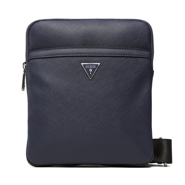 Guess Мъжка чантичка Guess Certosa Saffiano Smart HMECSA P3123 BLU