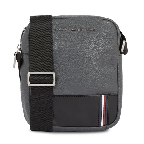 Tommy Hilfiger Мъжка чантичка Tommy Hilfiger Th Central Mini Reporter AM0AM12449 Dark Grey PSM
