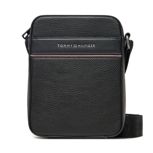 Tommy Hilfiger Мъжка чантичка Tommy Hilfiger Th Corp Mini Reporter AM0AM13303 Черен
