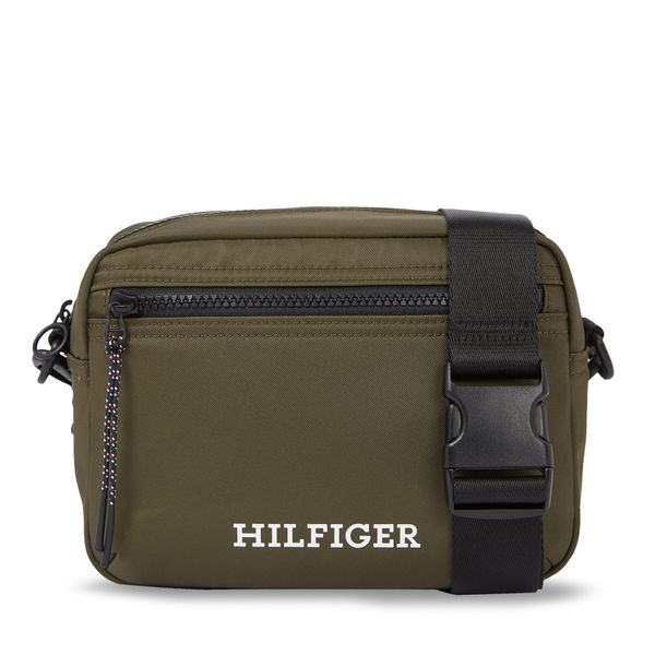 Tommy Hilfiger Мъжка чантичка Tommy Hilfiger Th Monotype Ew Reporter AM0AM11546 Army Green RBN