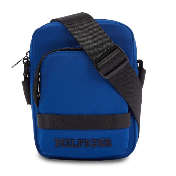 Tommy Hilfiger Мъжка чантичка Tommy Hilfiger Th Monotype Mini Reporter AM0AM12204 Anchor Blue C5J