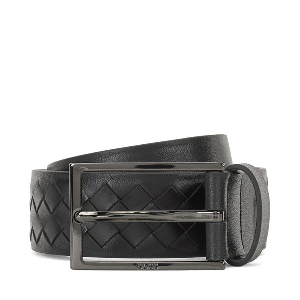 BOSS Мъжки колан Boss Carmello 50471139 Черен