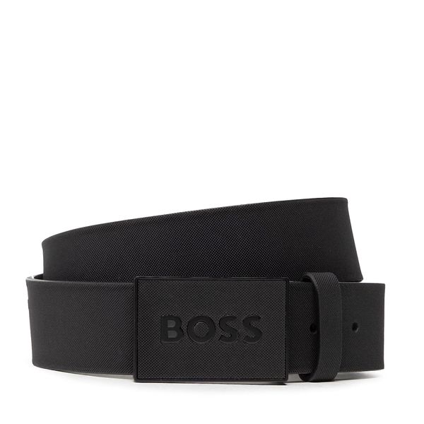 Boss Мъжки колан Boss Icon-S1 50471333 Черен