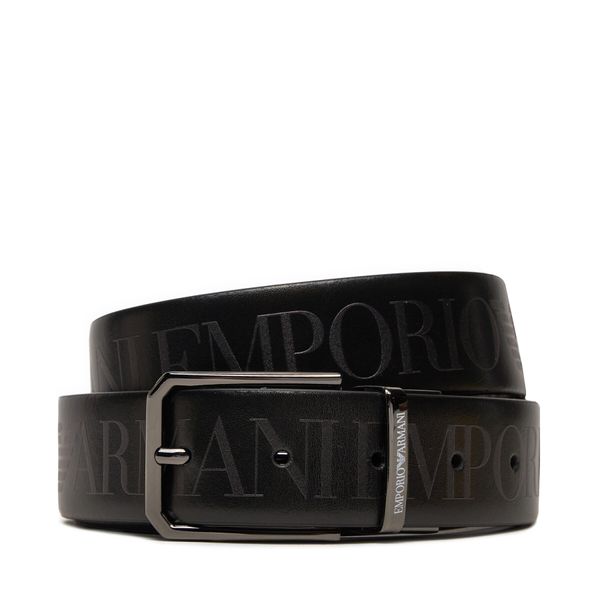 Emporio Armani Мъжки колан Emporio Armani Y4S653 YQ95I 80001 Черен