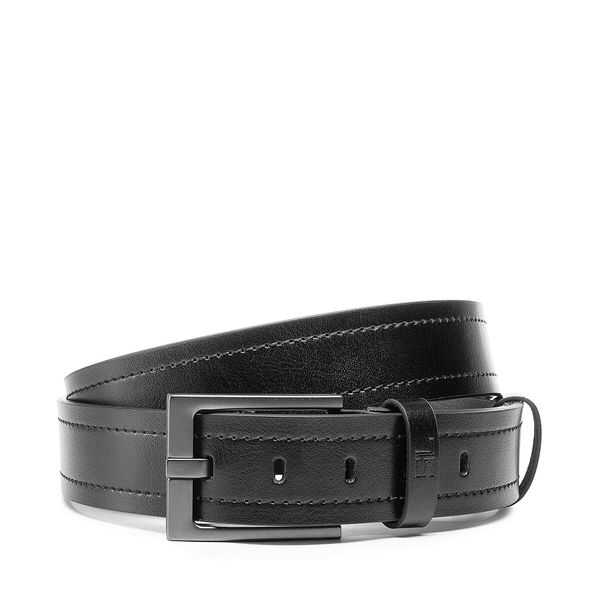 Semi Line Мъжки колан Semi Line P8236-0 Черен