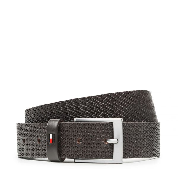 Tommy Hilfiger Мъжки колан Tommy Hilfiger Adan 3.5 Texture AM0AM10845 Кафяв