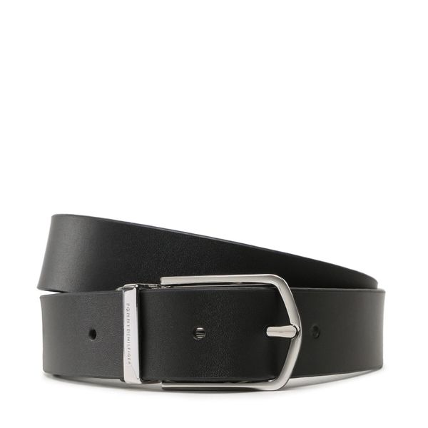 Tommy Hilfiger Мъжки колан Tommy Hilfiger Business Lux 3.5 Rev AM0AM10856 Черен