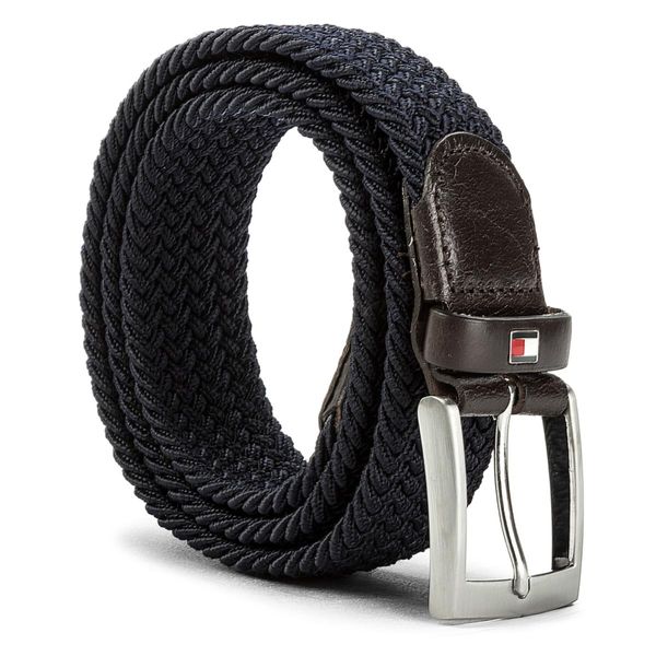 Tommy Hilfiger Мъжки колан Tommy Hilfiger New Adan Belt 3.5 AM0AM02801 85 Тъмносин
