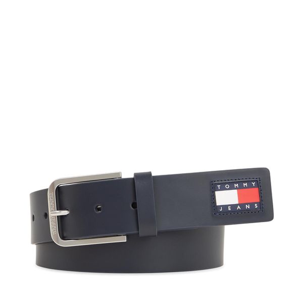 Tommy Jeans Мъжки колан Tommy Jeans Tjm Adj. Leather 4.0 AM0AM12339 Тъмносин