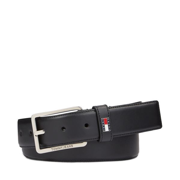 Tommy Jeans Мъжки колан Tommy Jeans Tjm Elevated Flag Leather 3.5 AM0AM12343 Черен