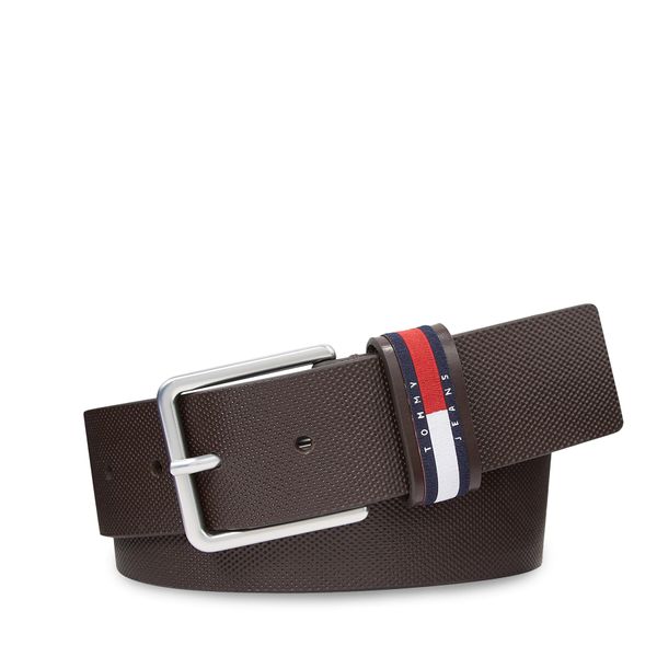 Tommy Jeans Мъжки колан Tommy Jeans Tjm Elevated Leather 4.0 AM0AM11675 Кафяв