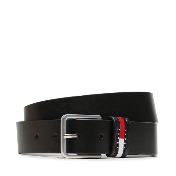 Tommy Jeans Мъжки колан Tommy Jeans Tjm Heritage Adj. 3.5 AM0AM11195 Черен