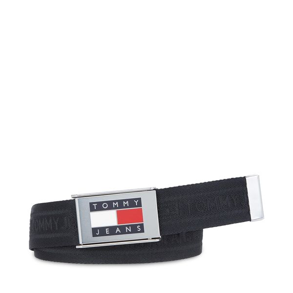 Tommy Jeans Мъжки колан Tommy Jeans Tjm Heritage Webbing 3.5 AM0AM12342 Черен